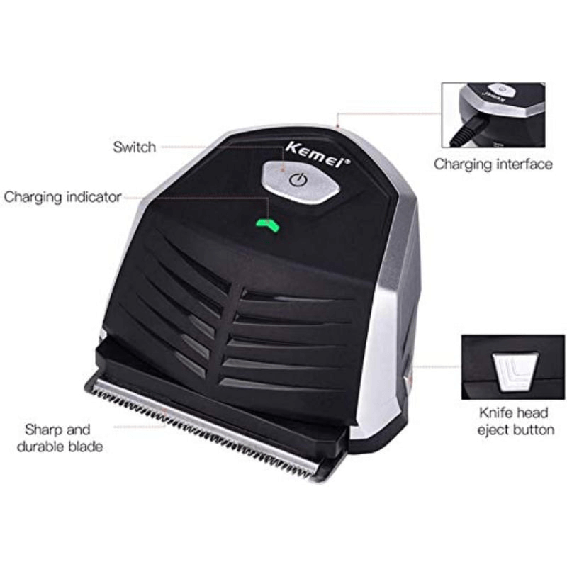 Kemei km 6032 pro hair clipper with 9 different combs