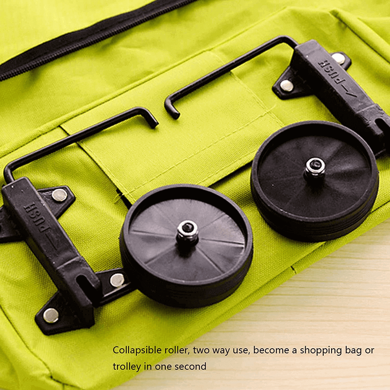 Foldable trolley bag grocery bags with wheels