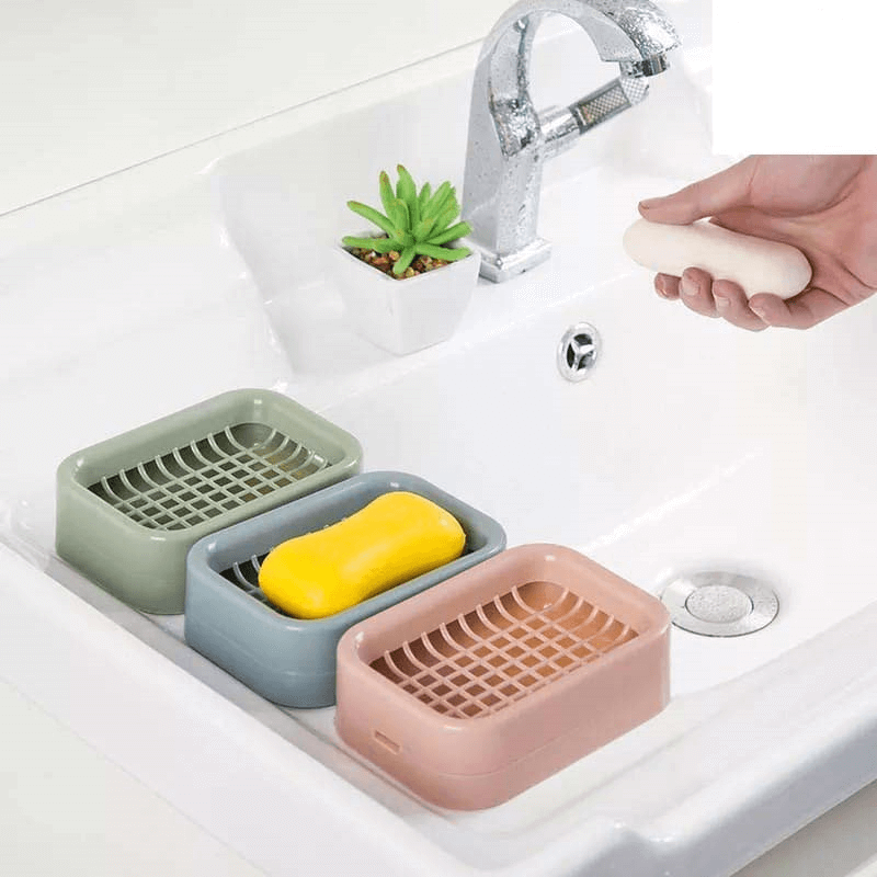 Double layer soap holder
