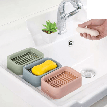 Double layer soap holder