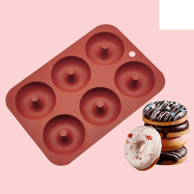  3d silicone 6 donut maker mold