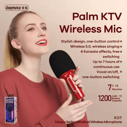 Remax k07 handheld wireless microphone mogoo series