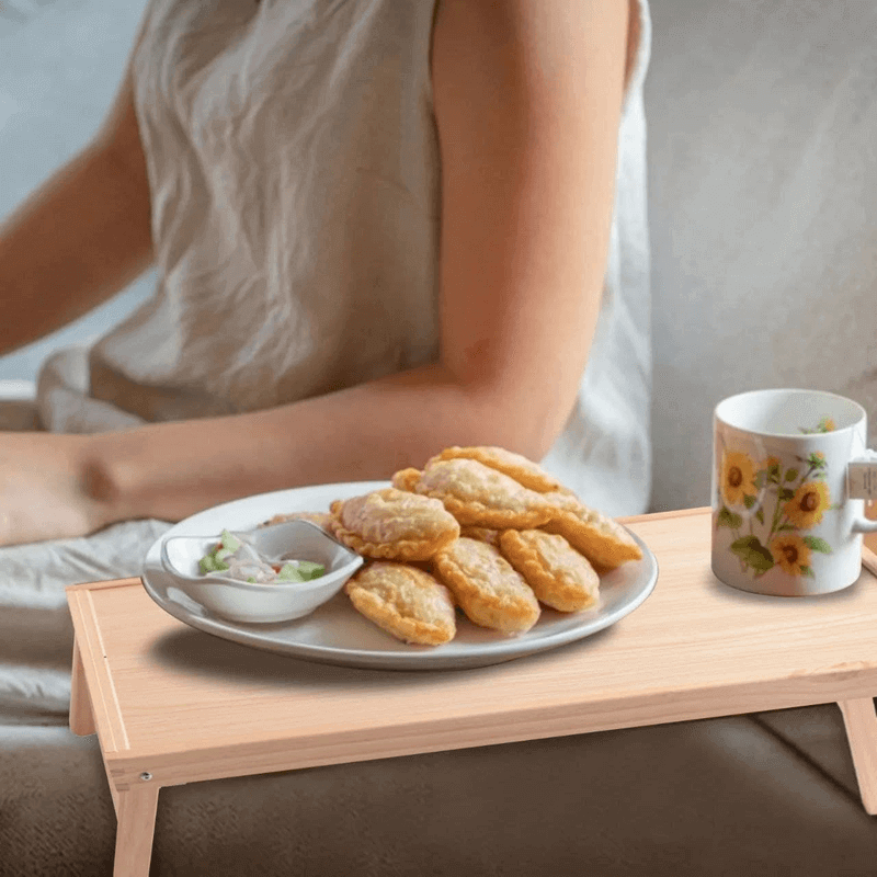 Bamboo breakfast table tray