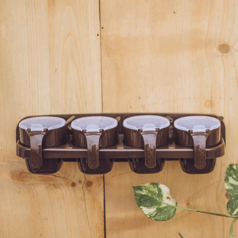 4 in 1 beautiful spice rack wall hanging