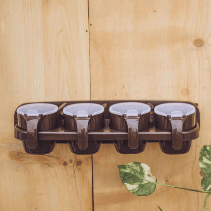 4 in 1 beautiful spice rack wall hanging