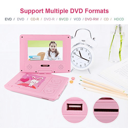 Digital kids laptop with portable dvd player