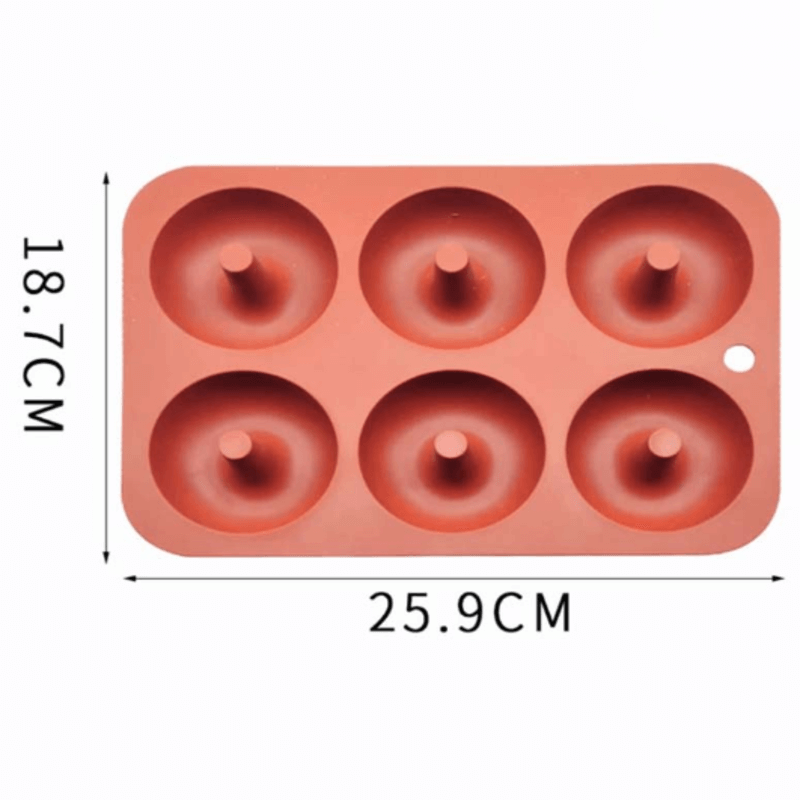3d silicone 6 donut maker mold