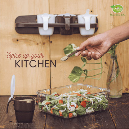 4 in 1 beautiful spice rack wall hanging