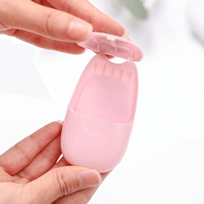 2 pcs portable paper soap disposable hand wash