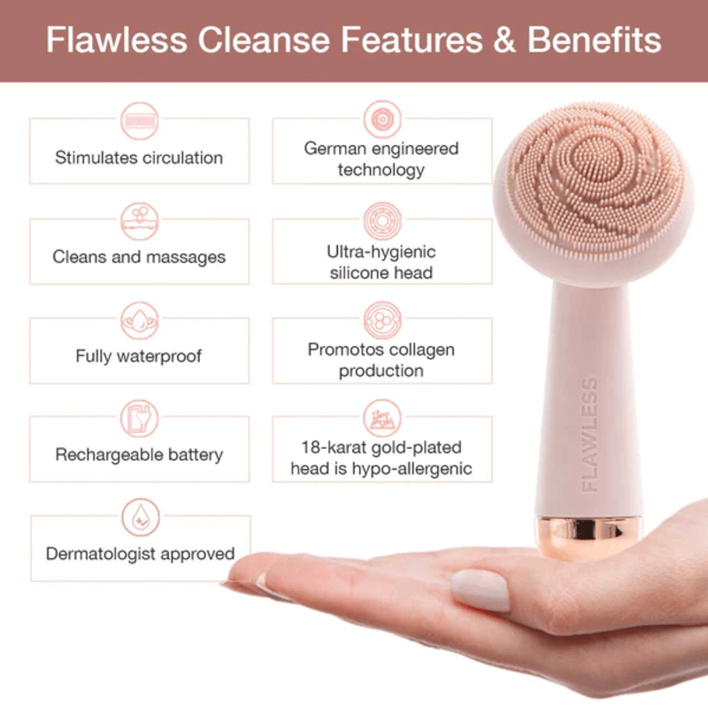 ultra hygienic facial cleanser and massager