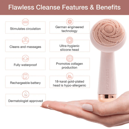 ultra hygienic facial cleanser and massager