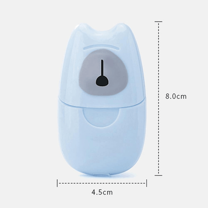 2 pcs portable paper soap disposable hand wash