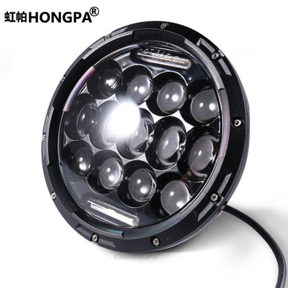 Universal 7 inch 75w 13 led round projector headlight