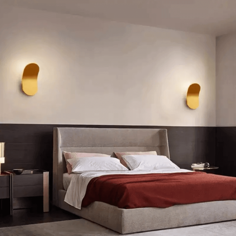 Golden luminaire led wall light