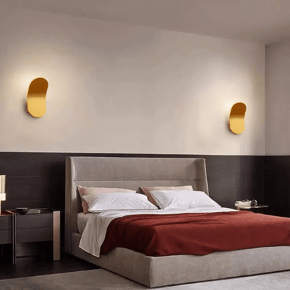 Golden luminaire led wall light