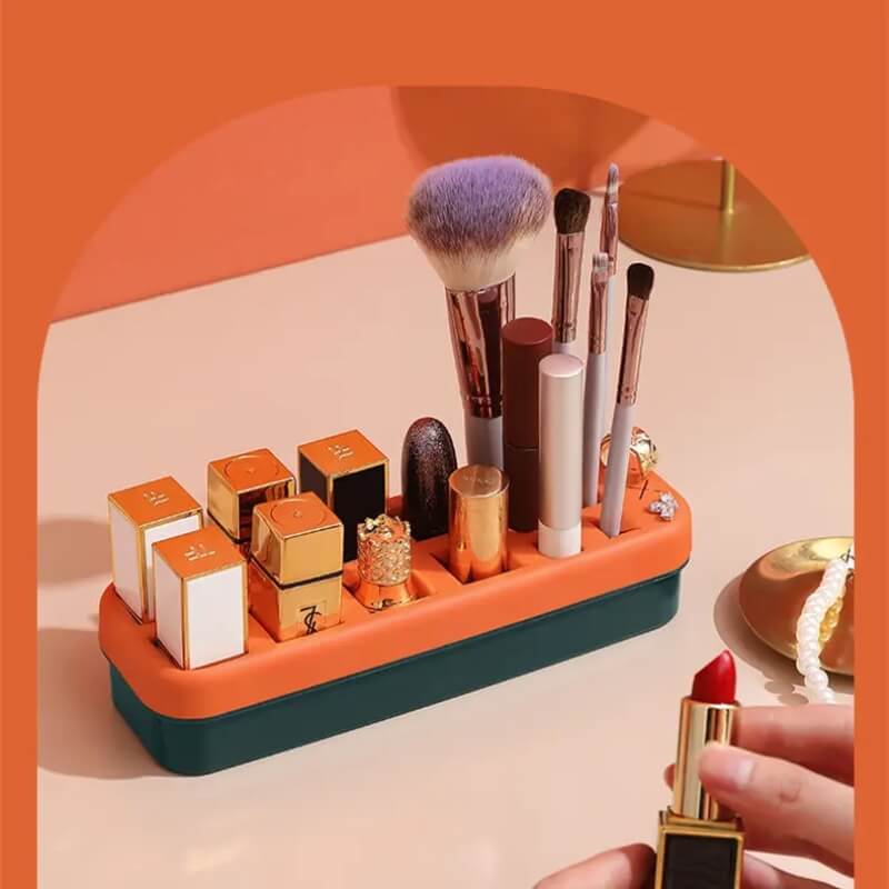 Silicone creative cosmetic display organizer