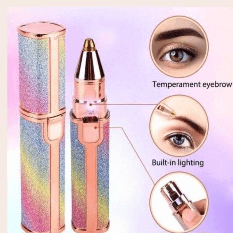 Electric eyebrow trimmer 2 in 1 painless hair shaver