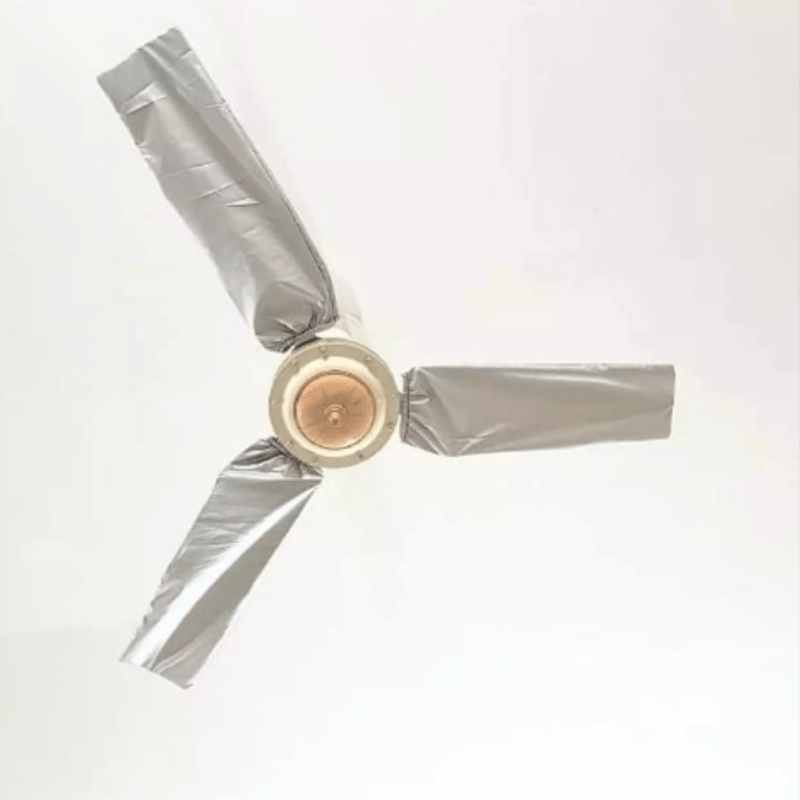 Ceiling fan blades cover silver