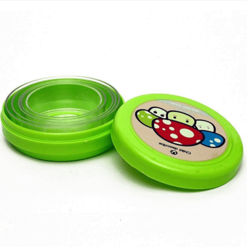 2 pcs collapsible magic cup mug glass