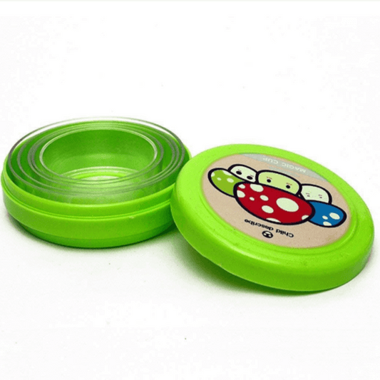 2 pcs collapsible magic cup mug glass