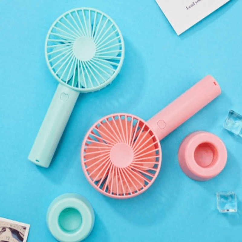 Portable handheld mini rechargeable fan