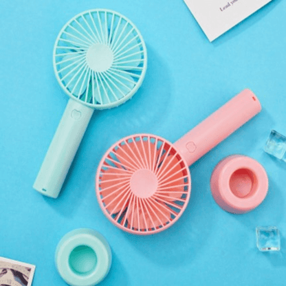 Portable handheld mini rechargeable fan