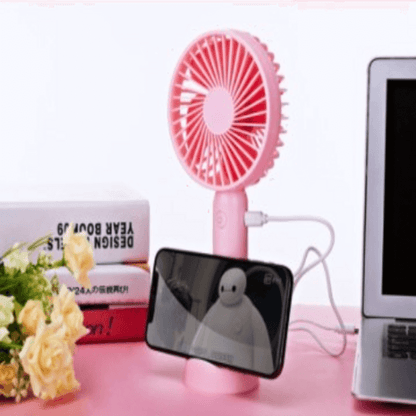Portable handheld mini rechargeable fan