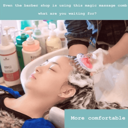 Soft silicone hair brush anti hair loss