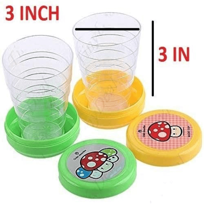 2 pcs collapsible magic cup mug glass