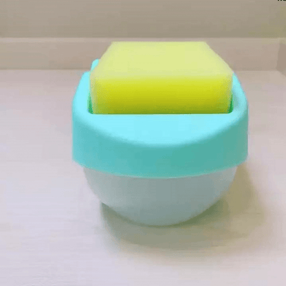 Sponge dish soap box and dispenser