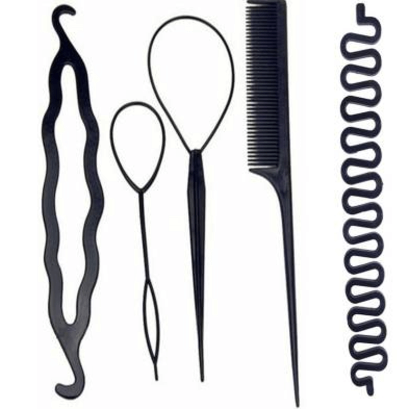 5 pcs diy hairstyling clip tool set
