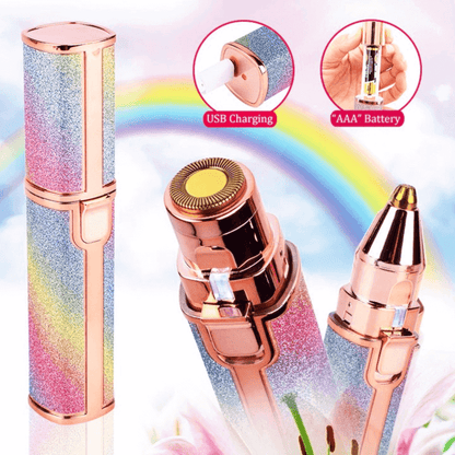 Electric eyebrow trimmer 2 in 1 painless hair shaver