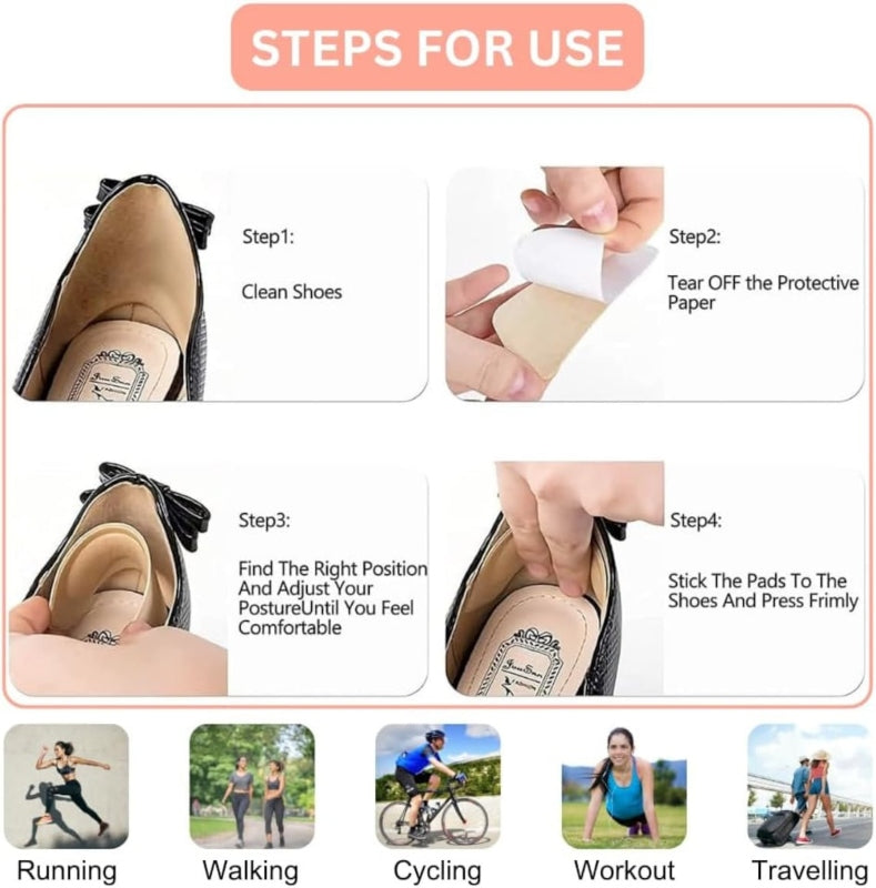 2pcs - pair of back shoe/sandles insole