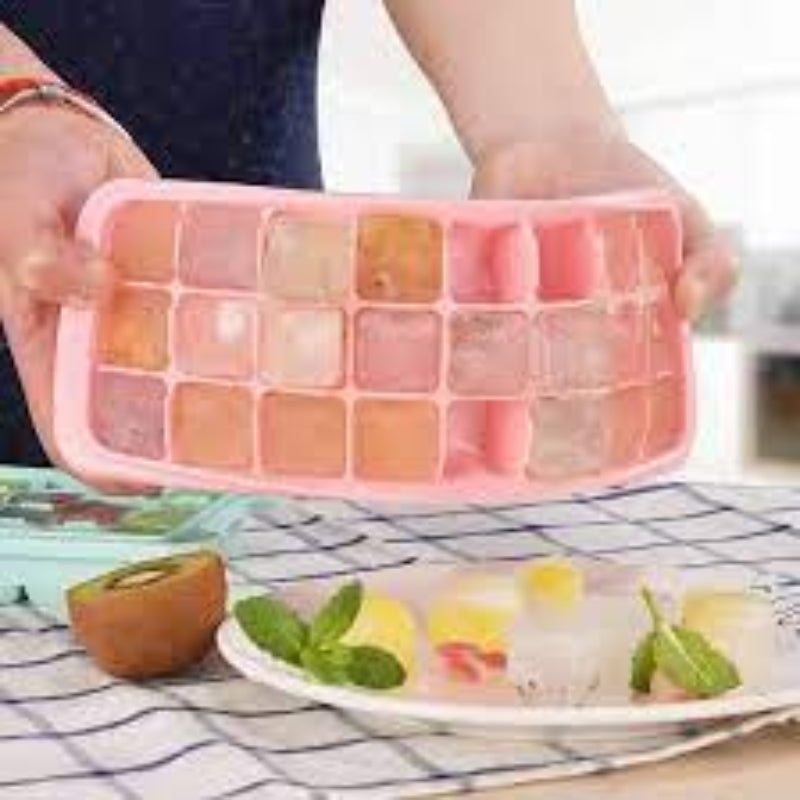 Ice cube with storage box