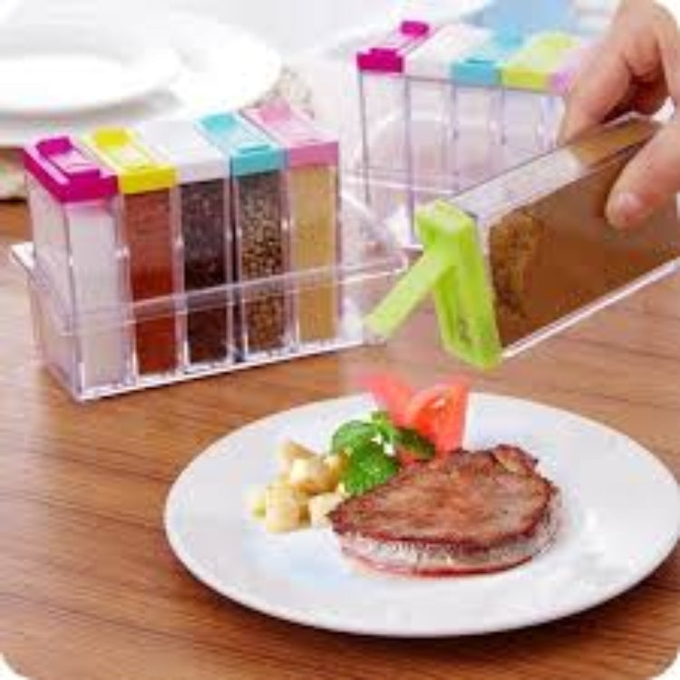 6 pcs/set kitchen spice jar