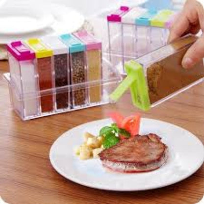 6 pcs/set kitchen spice jar