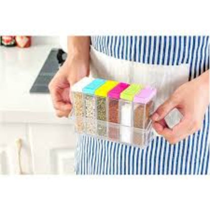 6 pcs/set kitchen spice jar