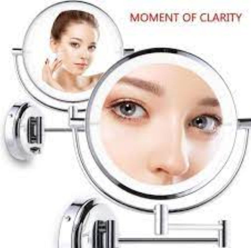 Foldable led lights makeup mirror