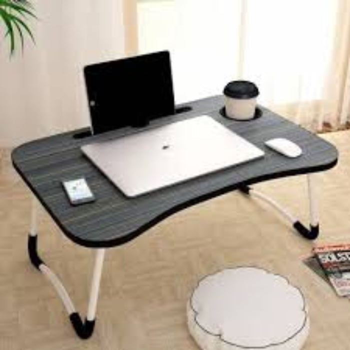 Multi-purpose foldable portable wooden bed and laptop table