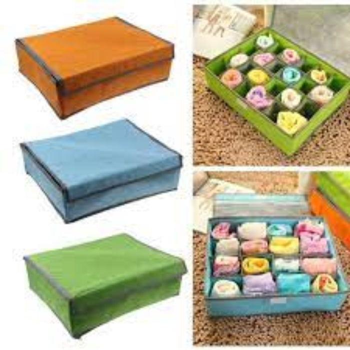 Foldable fabric home storage bag organizer