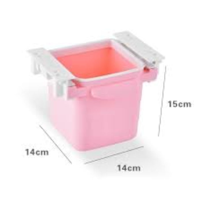 Retractable office desk home adhesive dustbin