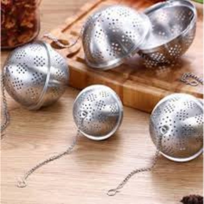 Pack-of-2 stainless steel tea ball infuser