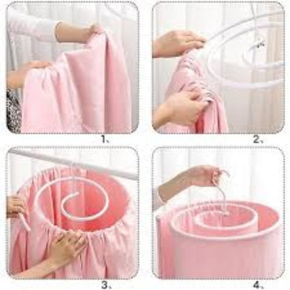Metal-spiral drying hanger