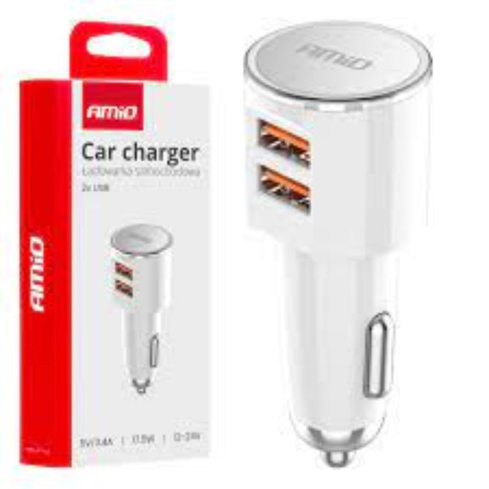 Car charger 2 usb adapter