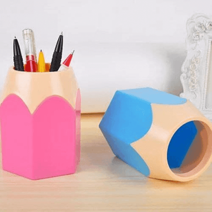 Creative pencil shape pen holder