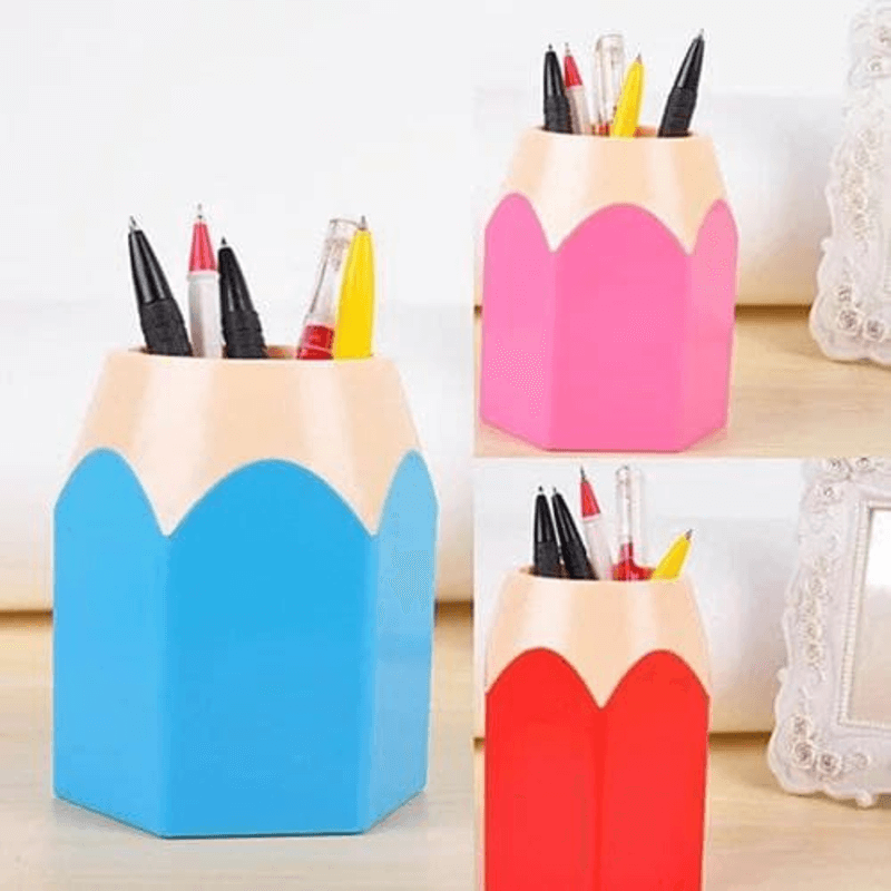Creative pencil shape pen holder