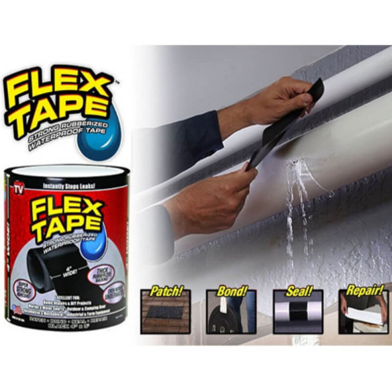 Flex tape rubberized waterproof tape