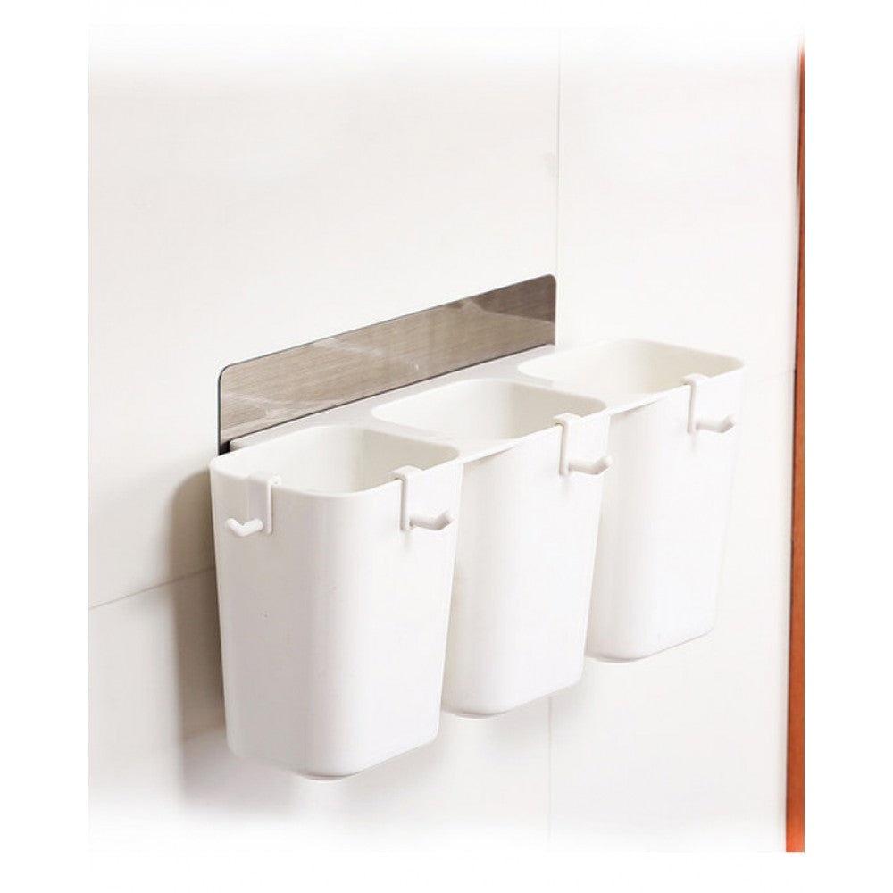 Leachate storage rack with magic sticker