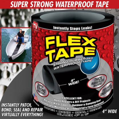 Flex tape rubberized waterproof tape
