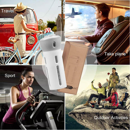 Mini handy dispenser with four small bottle